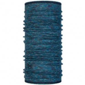 Buff Merino Wool Lake Blue Multi Stripes